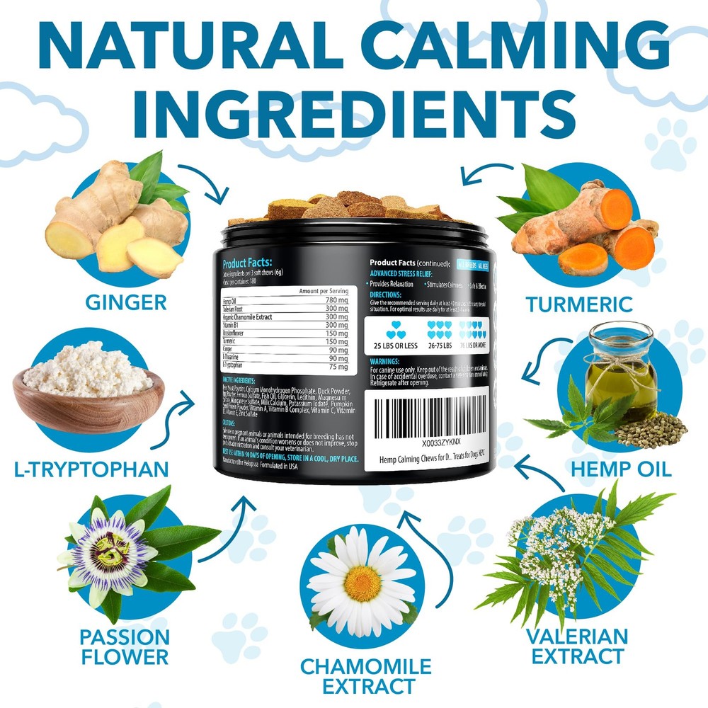 Hemp Calming Chews for LargeDogs ( Value Pack) (360Ct),