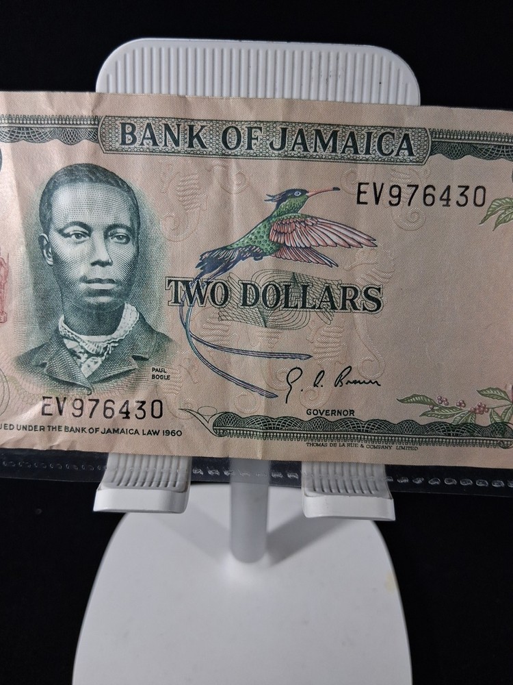 1973 JAMAICA 2 DOLLAR BANKNOTE VF