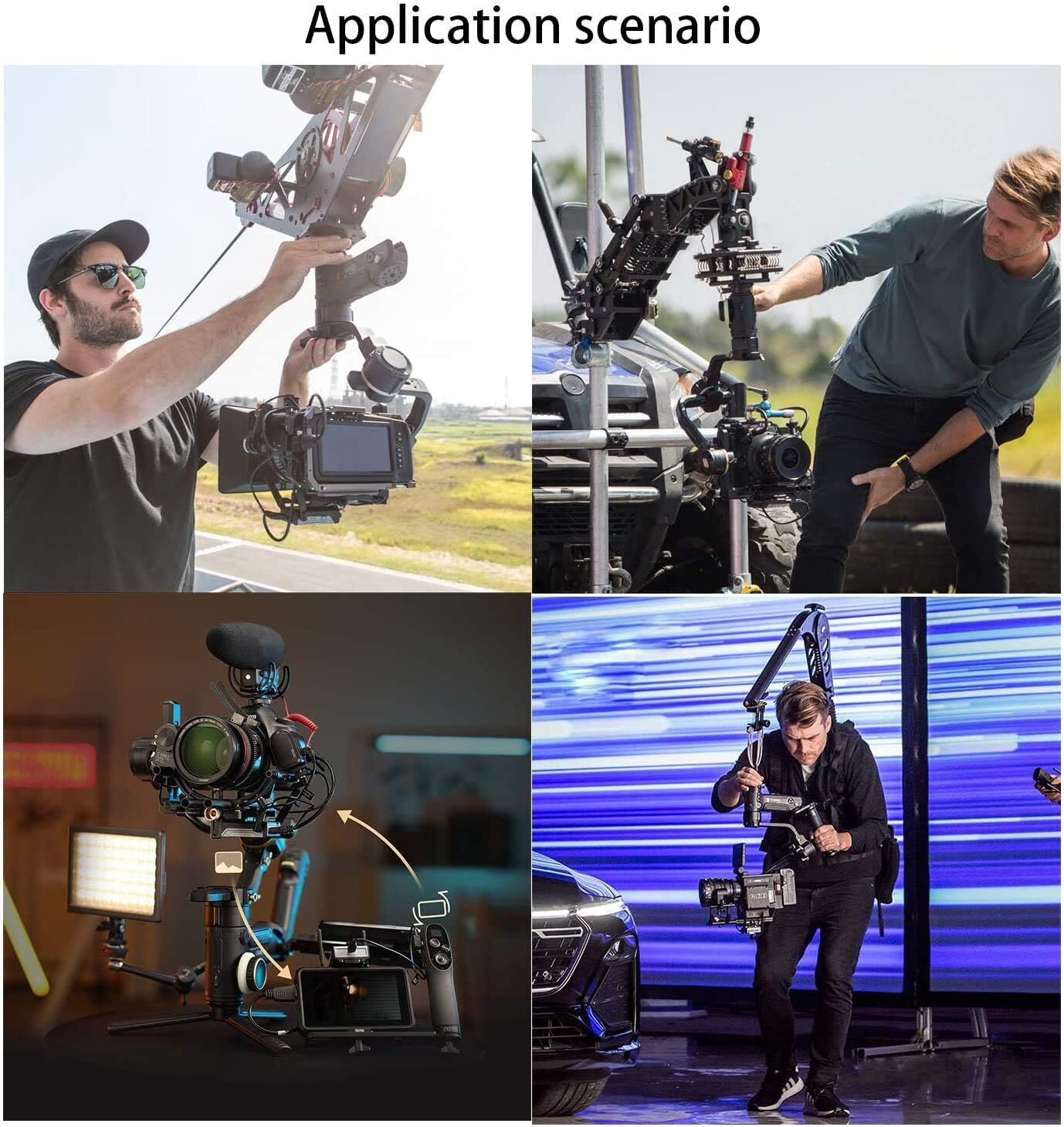 ZHIYUN Crane 3S 3-Axis Handheld Stabilizer for Canon Nikon Sony Camera w/ Extras