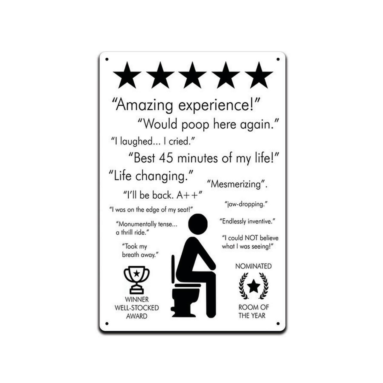 BATHROOM SIGN FUNNY SIGNS LAUGH OUT LOUD SIGN WILL MAKE PERFECT DECOR FOR GUEST