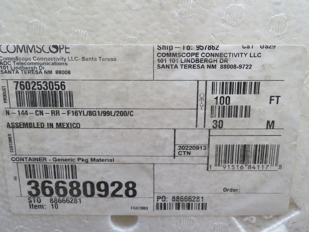 COMMSCOPE 760253056 T255032