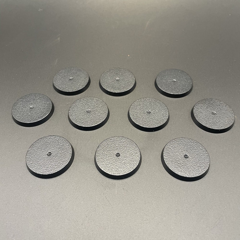 10x 32mm Generic Round Wargame Bases