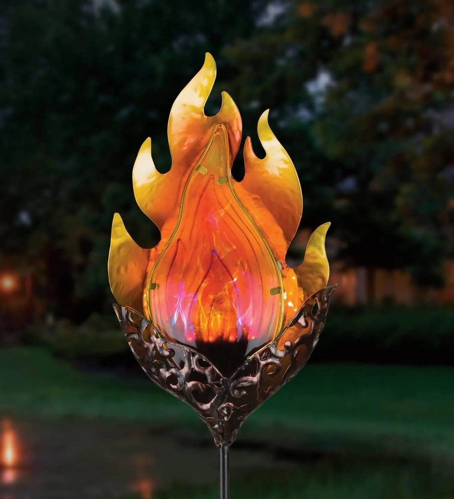 Vintage Blaze Solar Stake