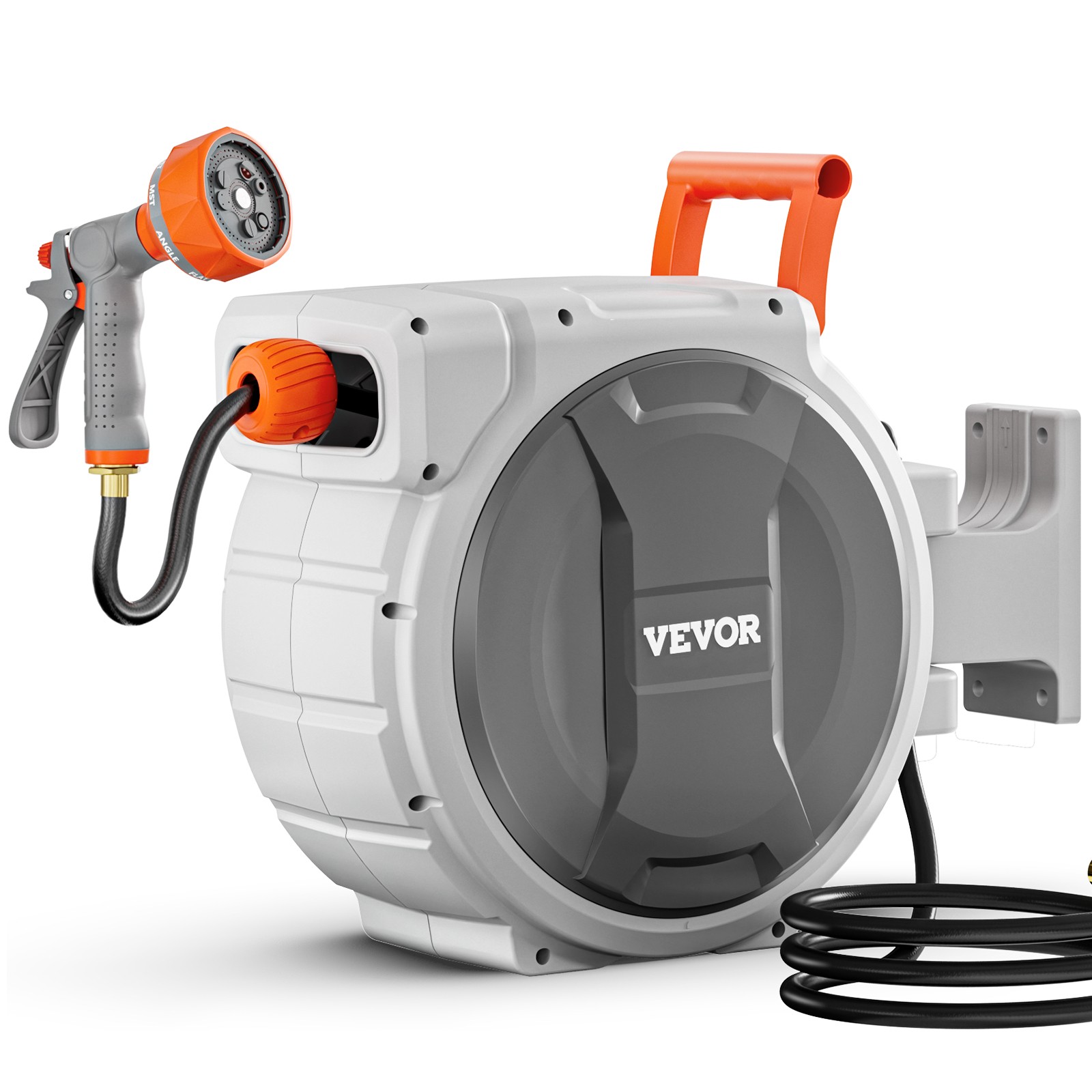 Retractable Garden Hose Reel 1/2 Inch x 65 ft Wall Mounted Garden Hose Reel