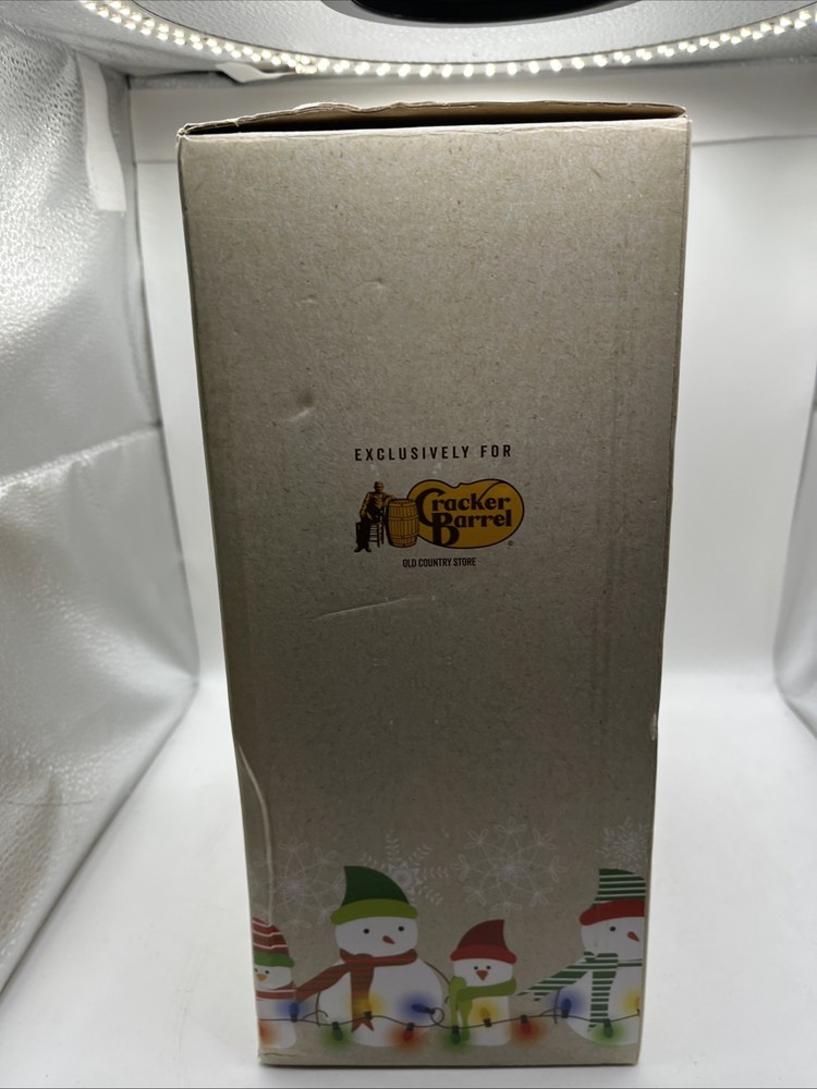 Cracker Barrel Santa’s Bakery Glitter Globe New In Box