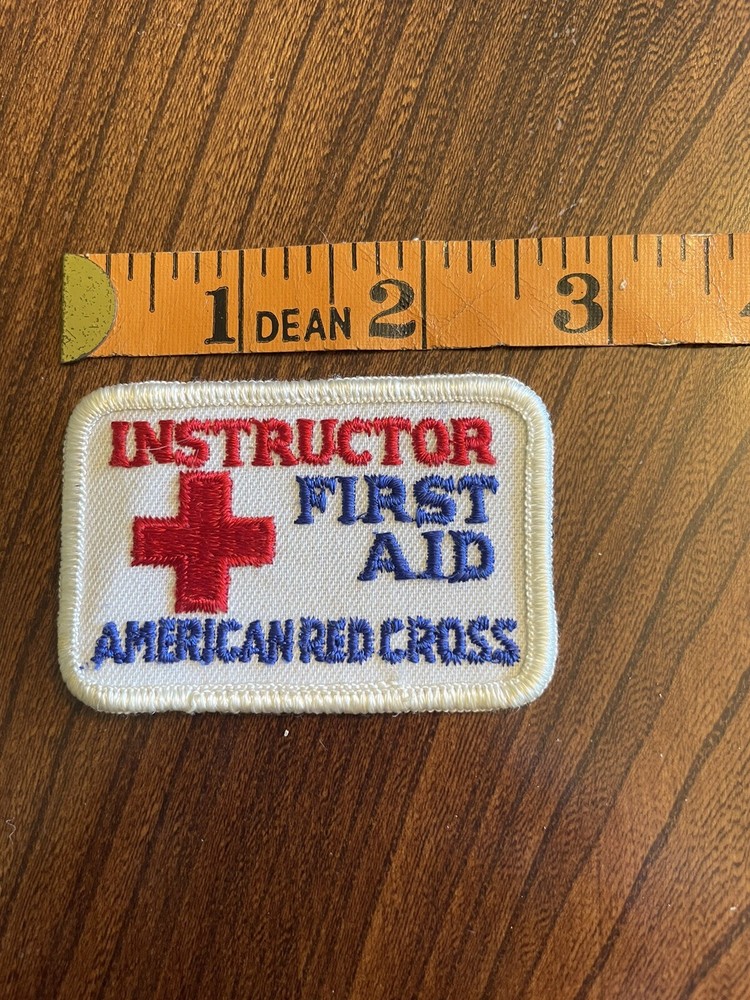 Vintage American Red Cross Embroidered Instructor First Aid Patch