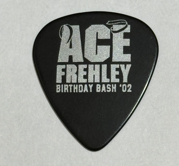 ACE FREHLEY RARE BIRTHDAY BASH GUITAR PICK 2002 4/27/02 TOUR SHOW CONCERT STAGE