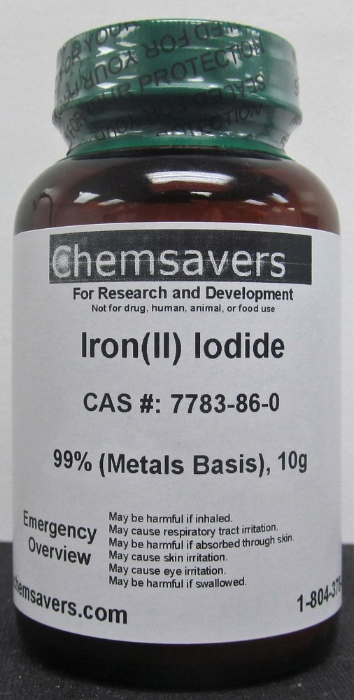 Iron(II) Iodide, 99% (Metals Basis), 10g
