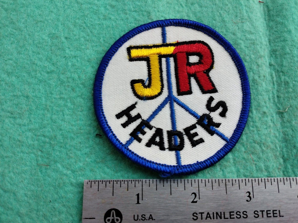 Vintage JR Headers Racing Equipment  Shoulder Patch