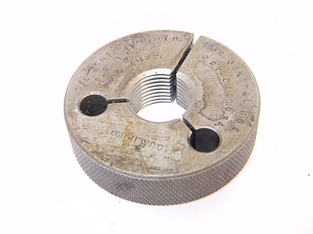 USED QUALIFIED THREAD RING GAGE 3/4"-16NF2 NON. STD. (GO P.D.:  .7084)