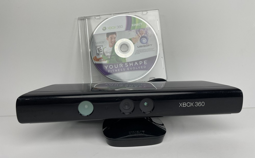 Microsoft 1414 Xbox 360 Kinect Sensor Bar - Black + Your Shape Game