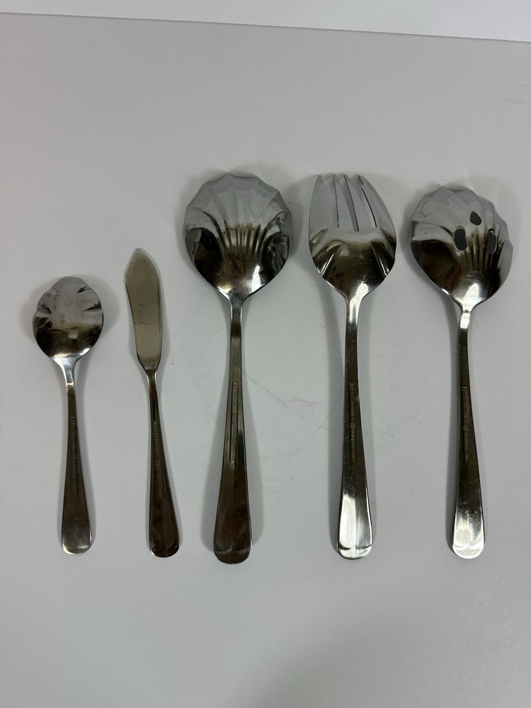 International Stainless Flatware Gran Royal Hostess 5 Pc Serving Set