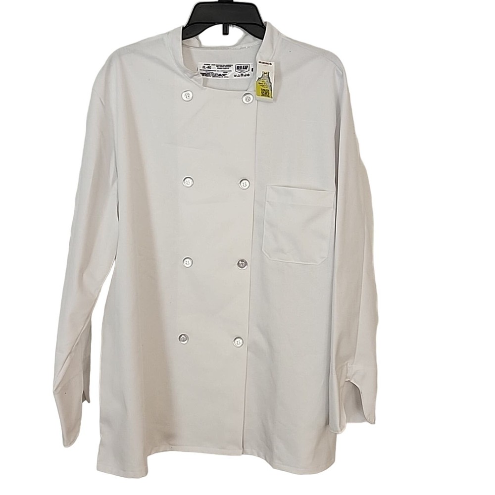 Red Kap White Chef/Cook Jacket, XL, NWT