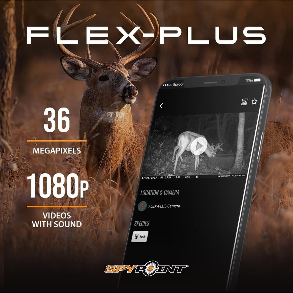 Spypoint FLEX-PLUS 36 Megapixel Cellular Trail Camera
