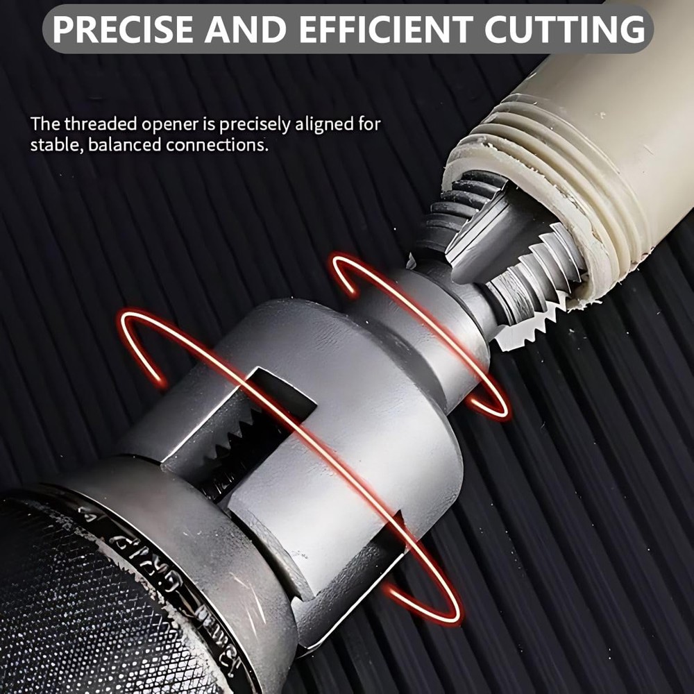 PVC Pipe Threader Kit With Internal & External Threading Tool - USA Standard