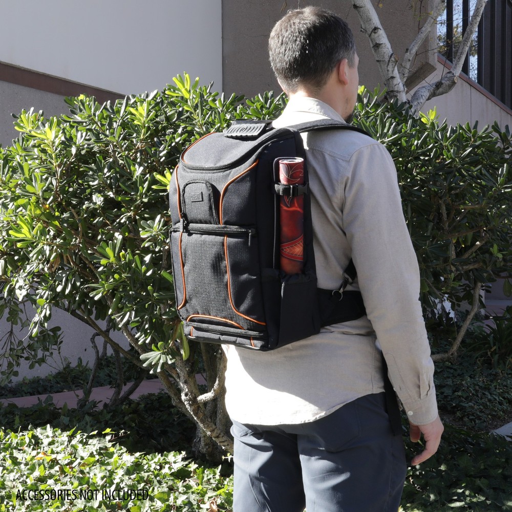 USA Gear Magic the Gathering Backpack with Customizable Interior (Orange)