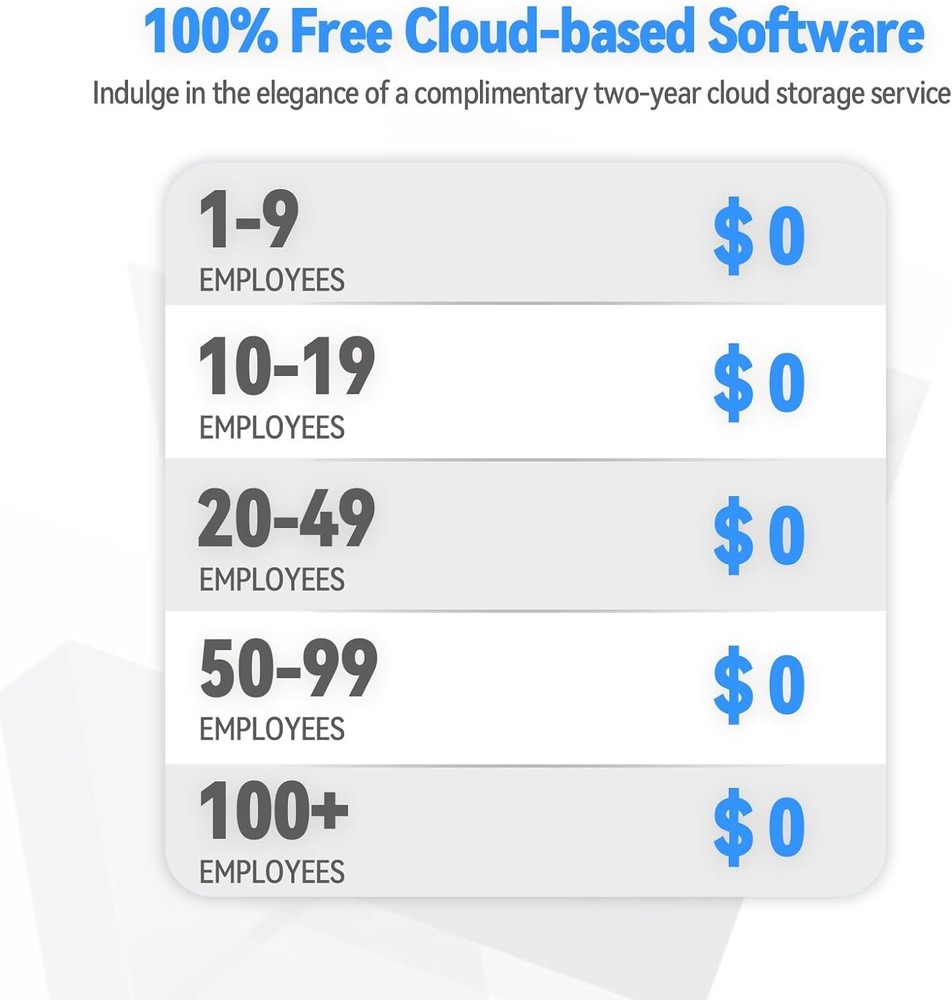 (Renew) NGTeco TC1 Cloud Time Clock with Remote Control Software (0 Monthly Fee)