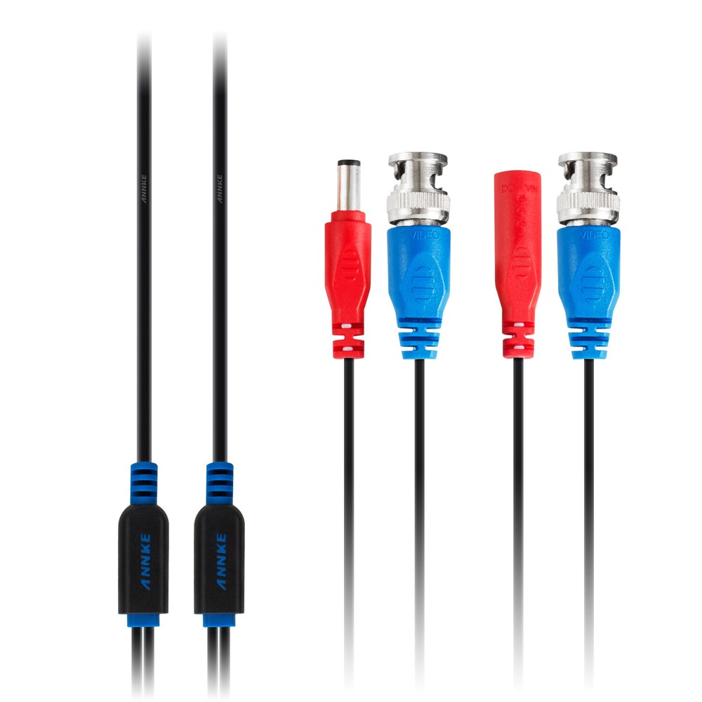 ANNKE 4x 100ft 30m Video Power BNC extend Cable for CCTV Security Camera System