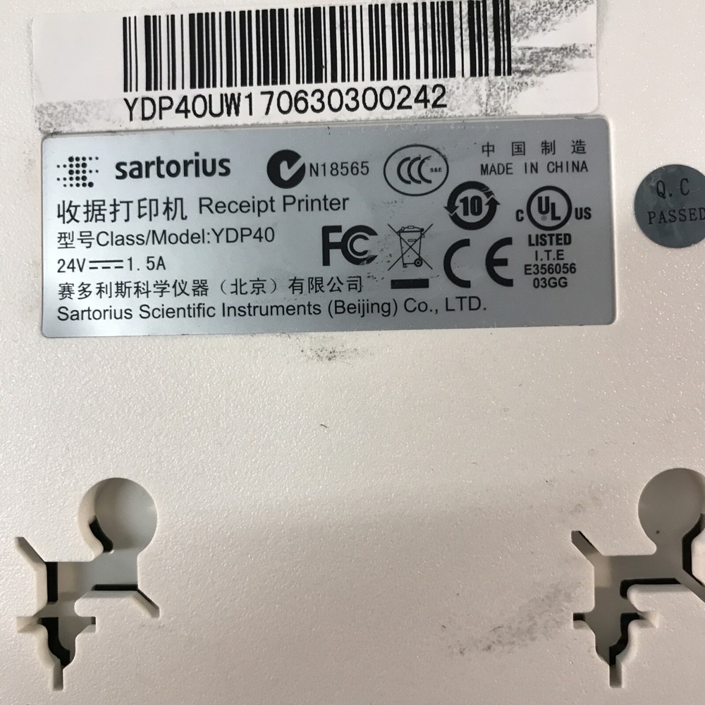 Sartorius YDP40 Laboratory Thermo direct printer w/ Power adapter