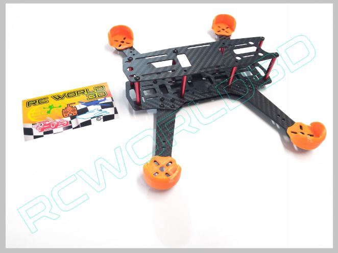 QUADCOPTER BRUSHLESS MOTOR MOUNT/BASE PROTECTOR 4PCS 3D PRINTED PLA 250 FRAME