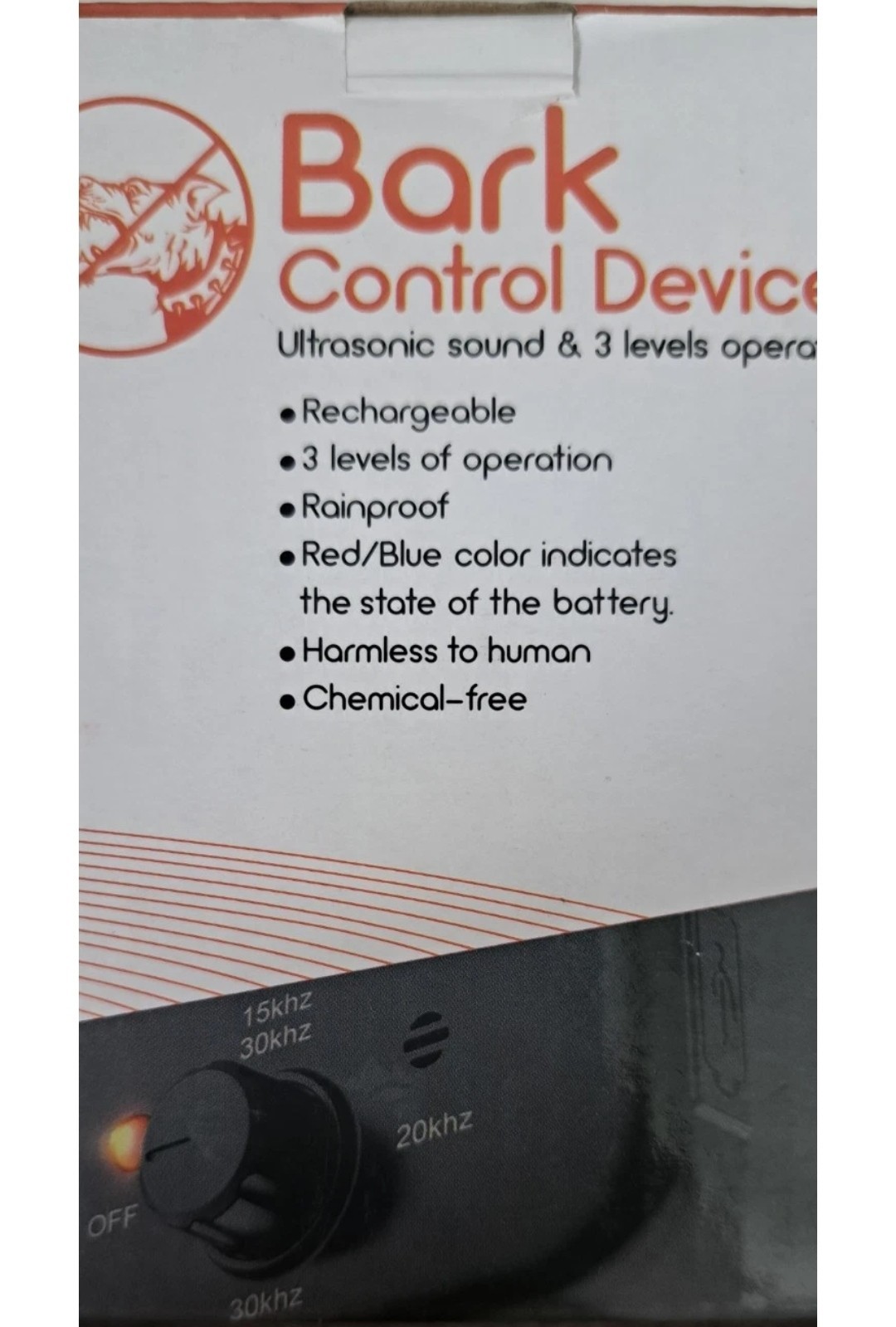 Dog Anti Barking Device, Rechargeable Dog Barking Control Device