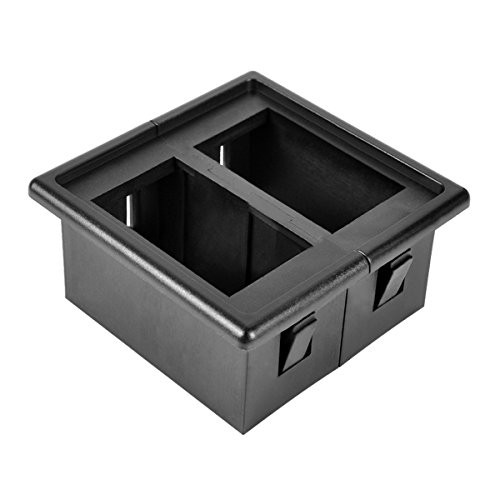 Rocker Switch Panel Switch Holder Housing Kit - Black Plastic Pack of 2