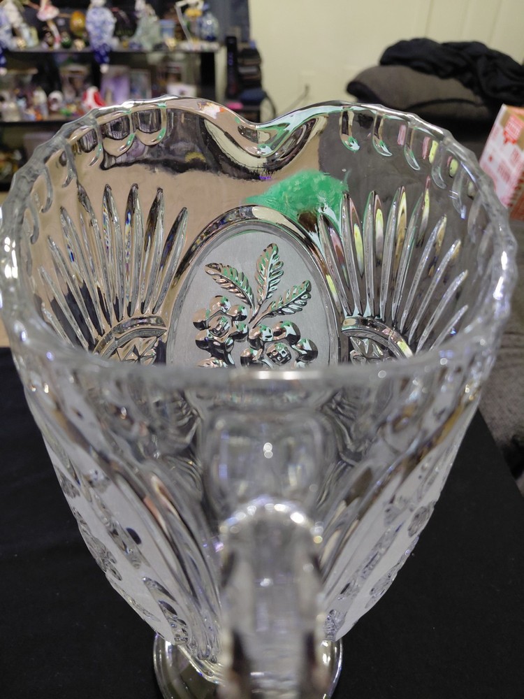Kristal Zajecar 24% Lead Crystal Pitcher Flora Collection Pattern