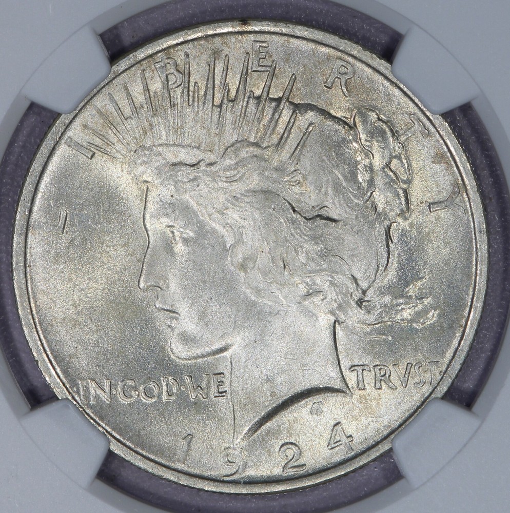1924 Peace Dollar $1 NGC MS64