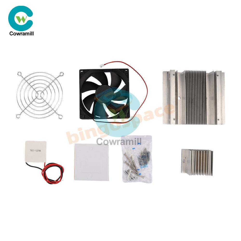 12V DIY Cooler Semiconductor Cooling System Heatsink Module kit+Fan New