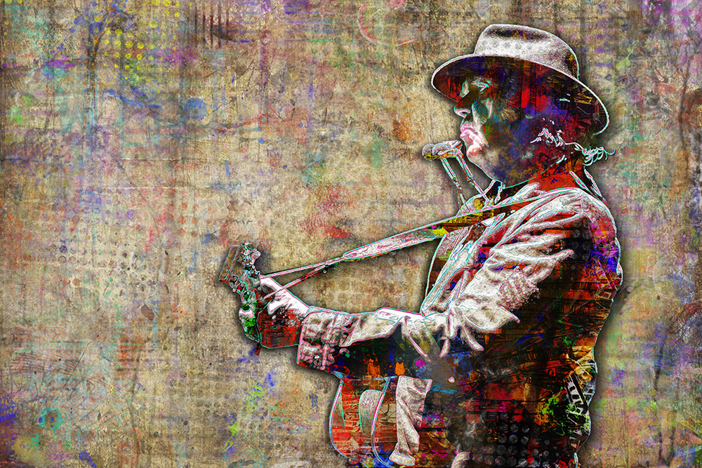 NEIL YOUNG Tribute Pop Art 20x30inch Poster, Neil Young Pop Art Free Shipping US