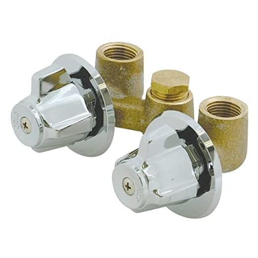 Multi-Turn Shower Stall Valve, Chrome, 10551