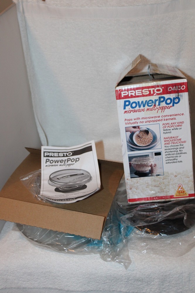 Presto Power Pop Microwave Popcorn Popper 04830 , EUC, 1996