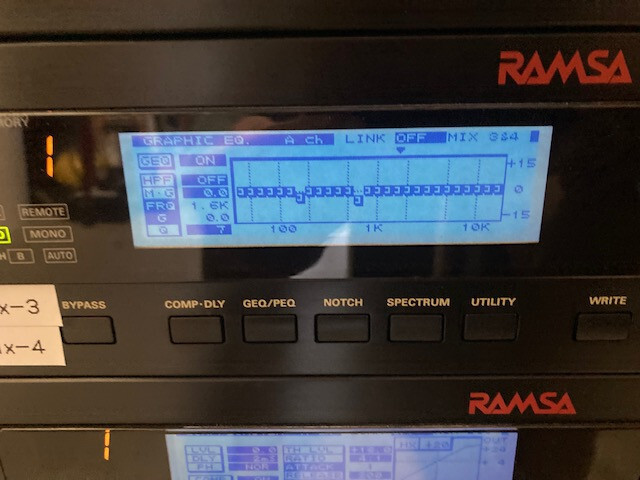 Ramsa WZ-DE40 digital EQ Processing Unit