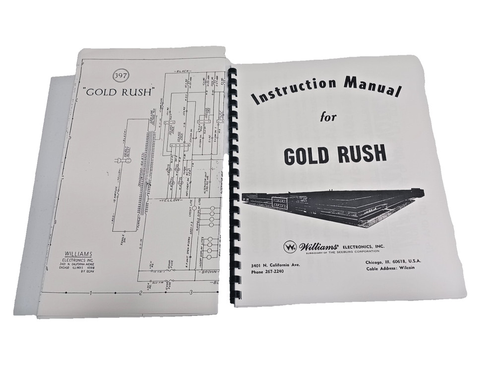 GOLD RUSH (WILLIAMS) Manual & Schematic
