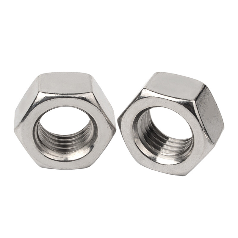 Whitworth (BSW) Thread Hex Full Nuts - 304 A2 Stainless Steel Multiple Sizes