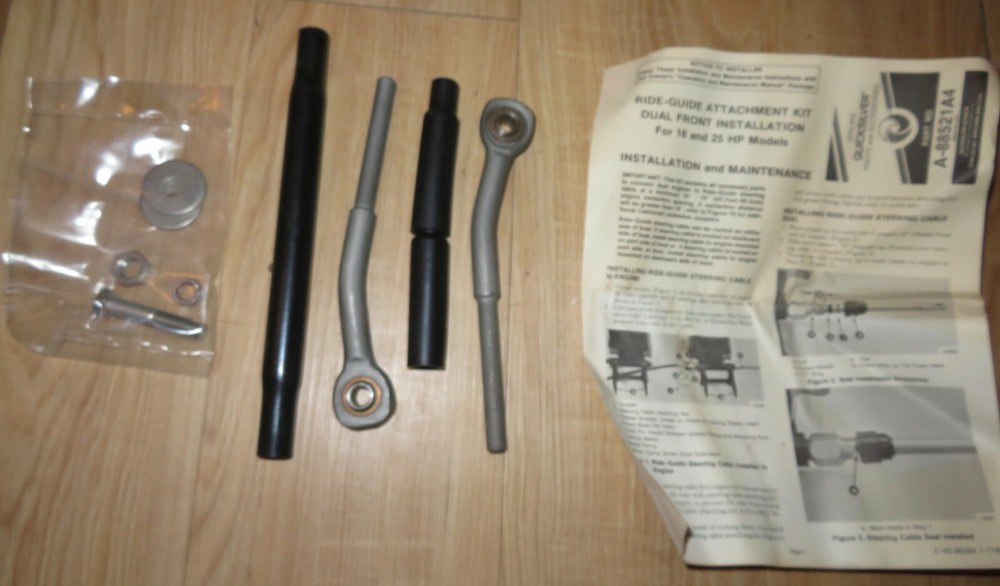 NOS Mercury Ride Guide Attachment Kit Dual Front Installation 18-25hp models