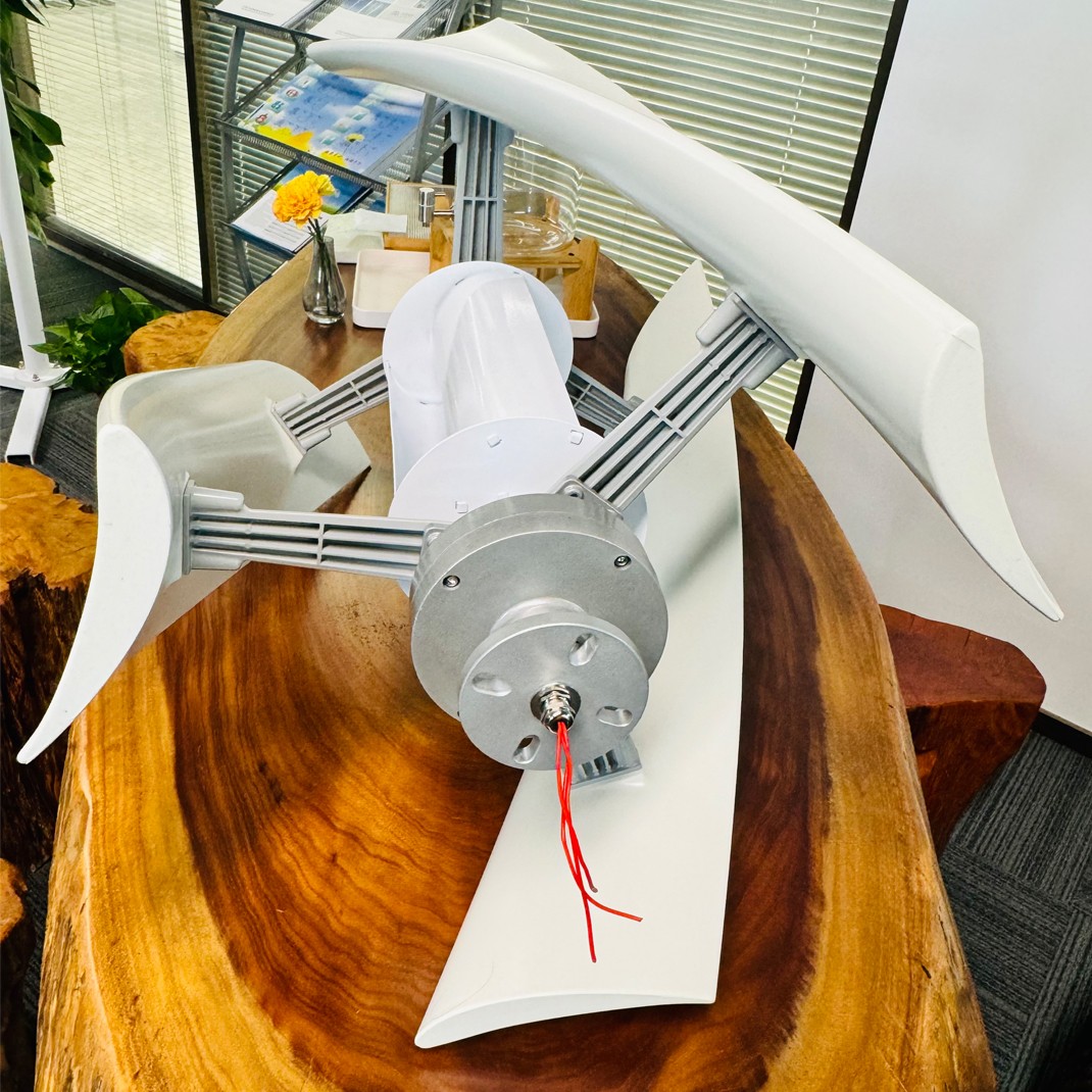 Vertical Axis Wind Turbine Generator 3000W Power Windmill MPPT Controller 48V DC