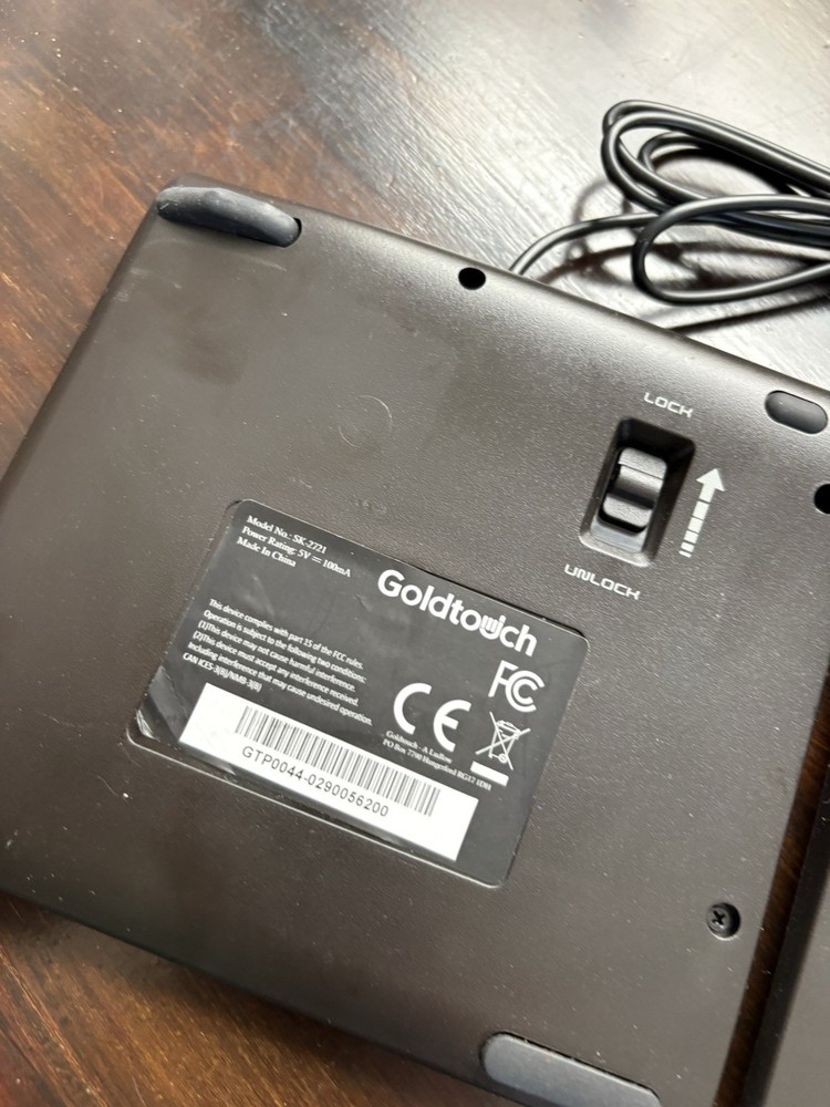 Goldtouch SK-2721 Adjustable MAC/PC Ergonomic Foldable Mobile Wired Keyboard