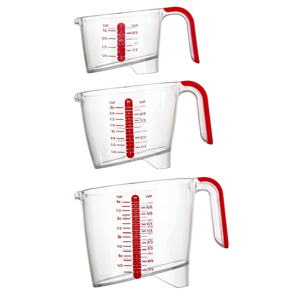 PrepSolutions 3 Piece Liquid Measuring Cup Set,NEW PRODUCT EXPLOSION