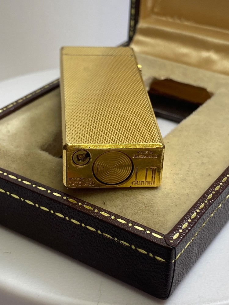 dunhill gold plated lighter