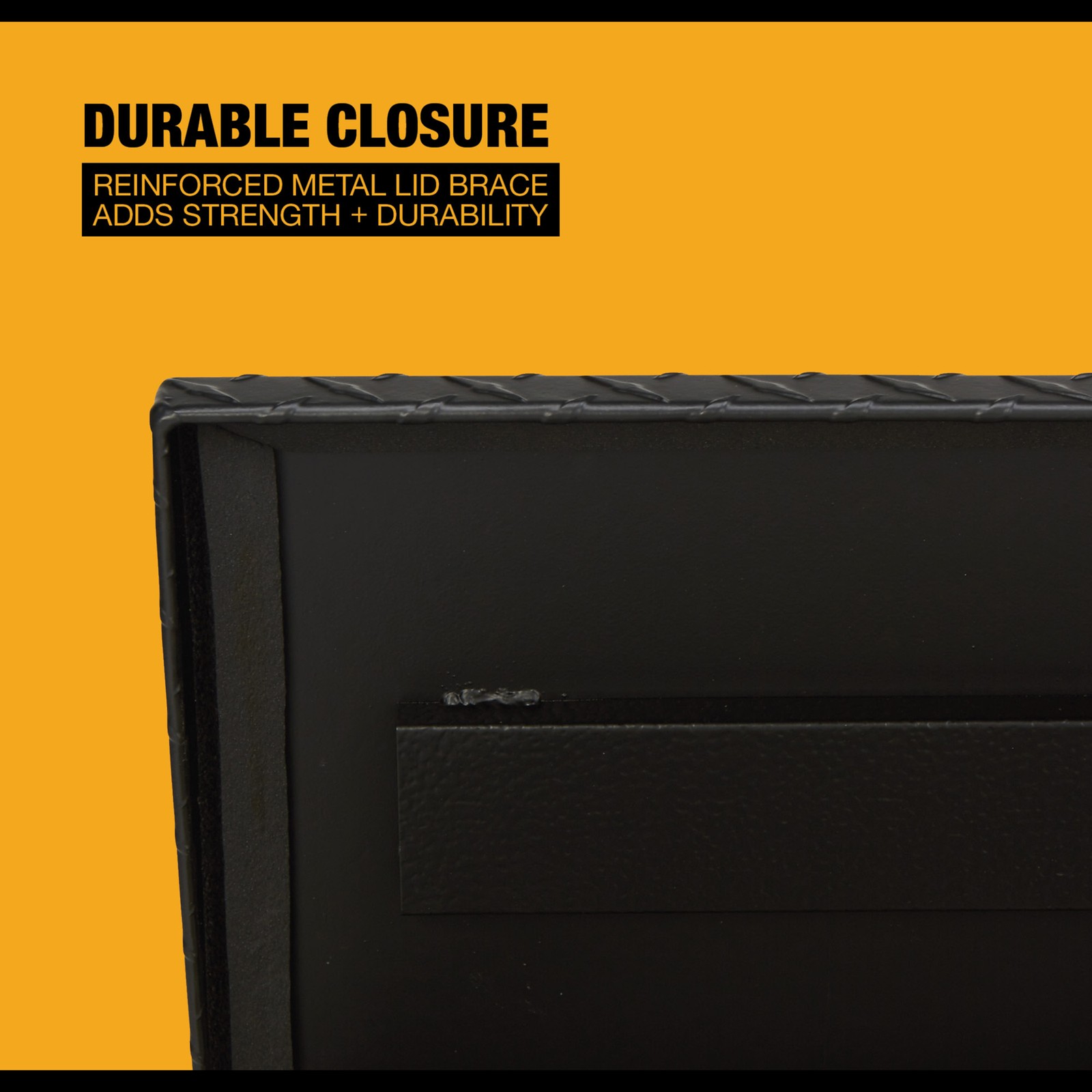 Northern Tool Side-Mount Truck Tool Box, Aluminum, Textured Matte Black, Pull