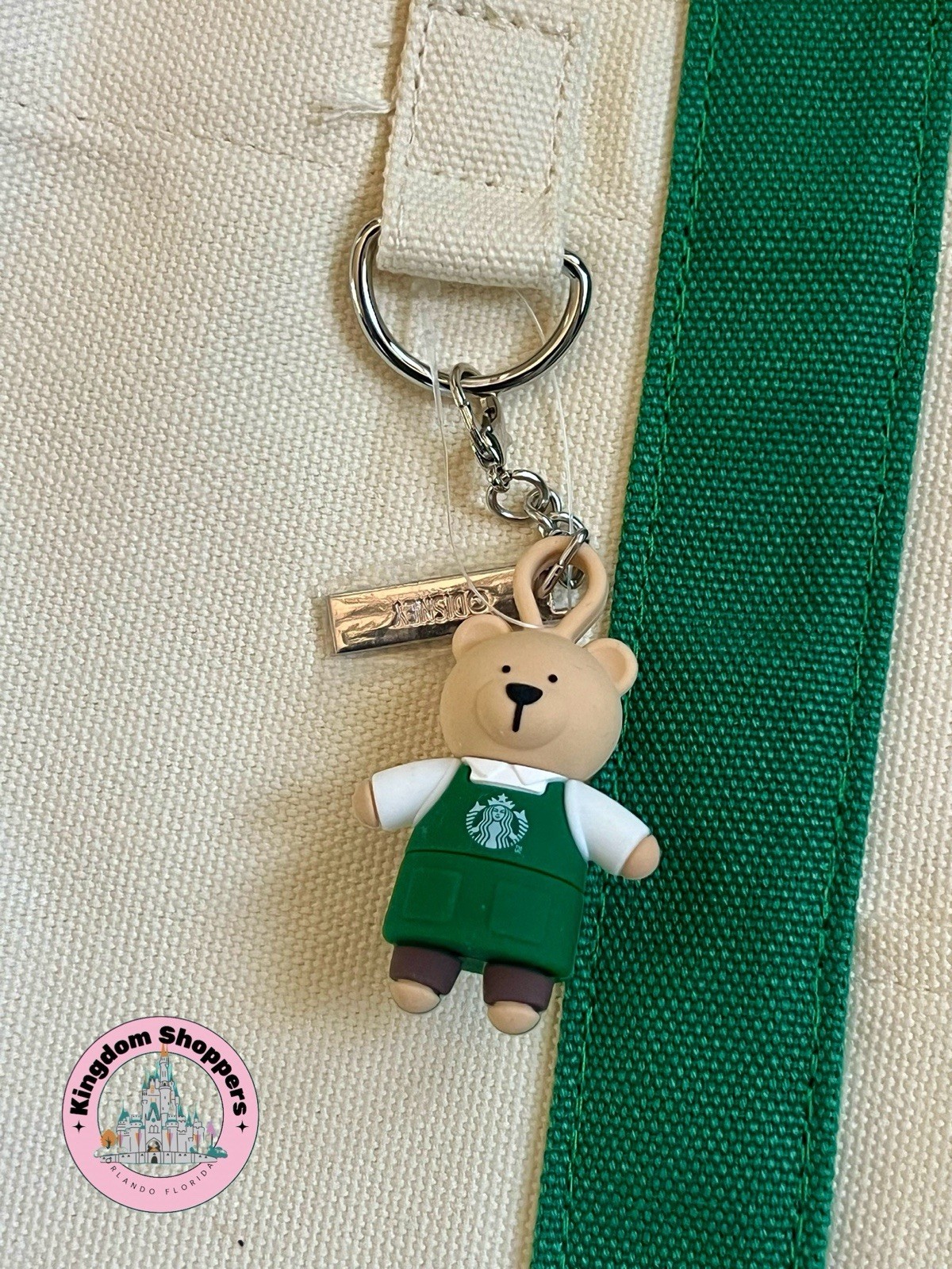 2026 Disney Parks Starbucks Park Days & Lattes Tote Bag & Bear Lid Stopper Charm