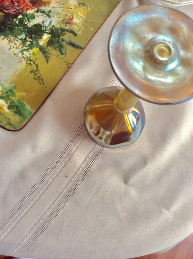 Vintage Signed Tiffany Wine Goblet