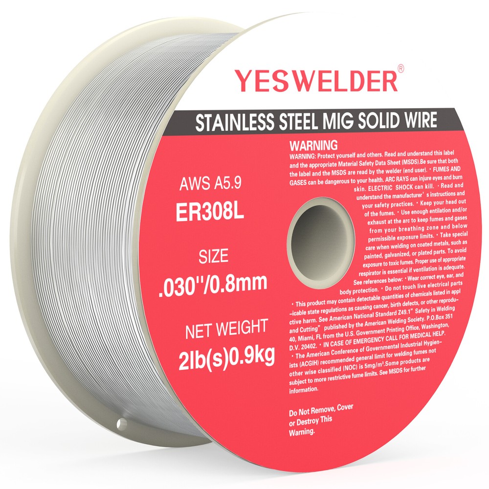 Stainless Steel MIG Solid Wire ER308L .030/ .035, 2-Pound Welding Wire