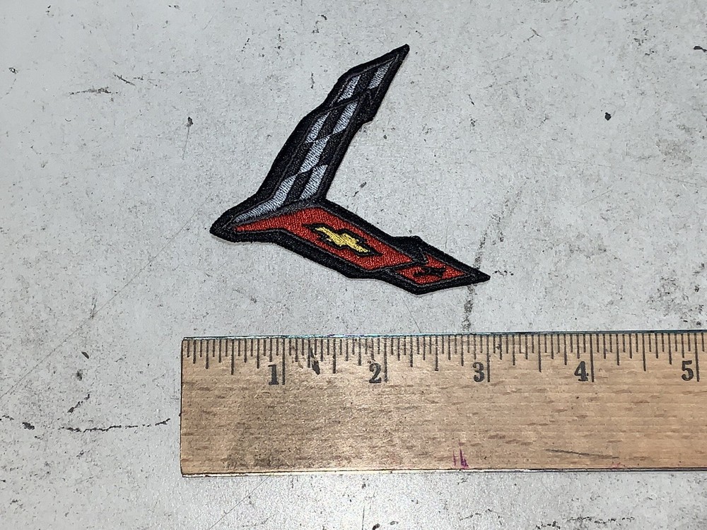 CUSTOM MADE Embroidered Like Corvette C8 Patch Iron On and/or Sew On