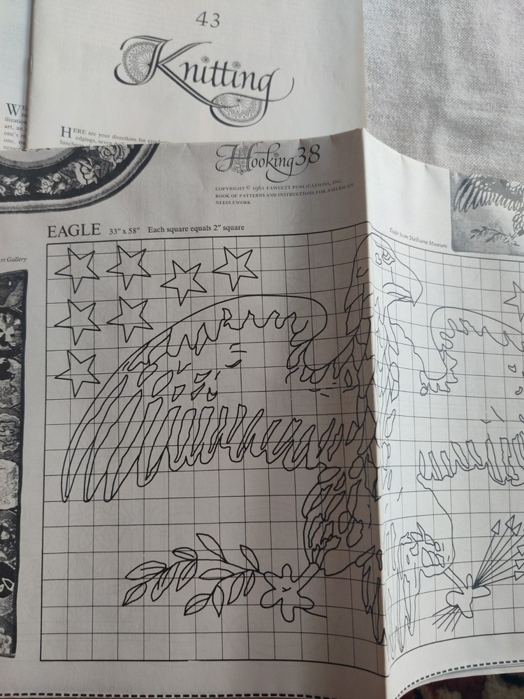 1963 American Needlework Patterns Instructions Uncut 176 Early American Designs