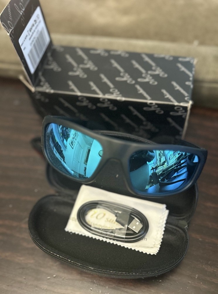 OhO sunshine Bluetooth Smart Black Blue Mirror  Lenses NIB!