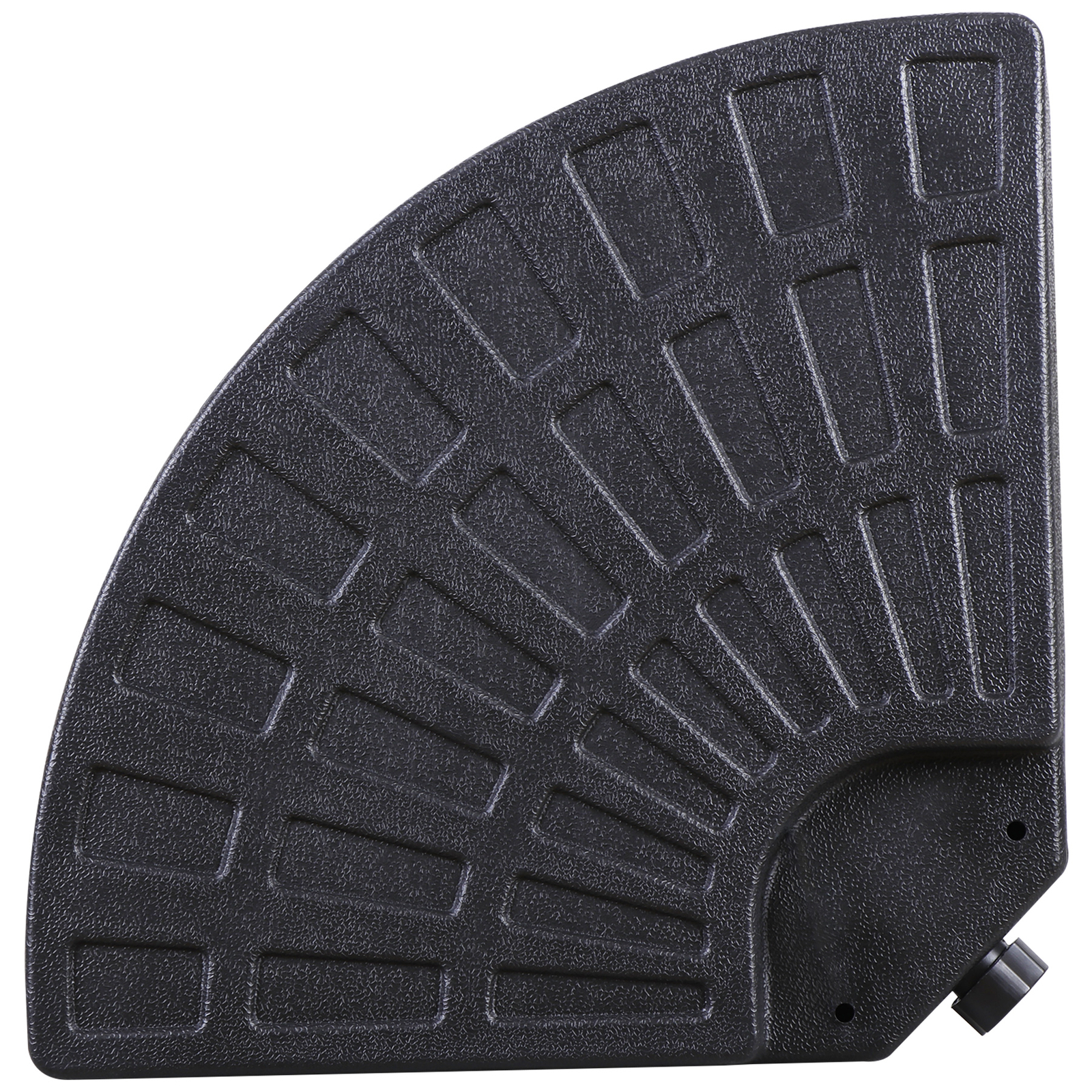 4-Piece Patio Umbrella Base Heavy Duty Cantilever Offset Umbrella Stand w/ Hooks