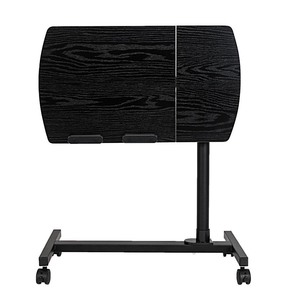 Rolling Portable Laptop Desk Foldable Lap Bed Tray Adjustable Table Stand Desk