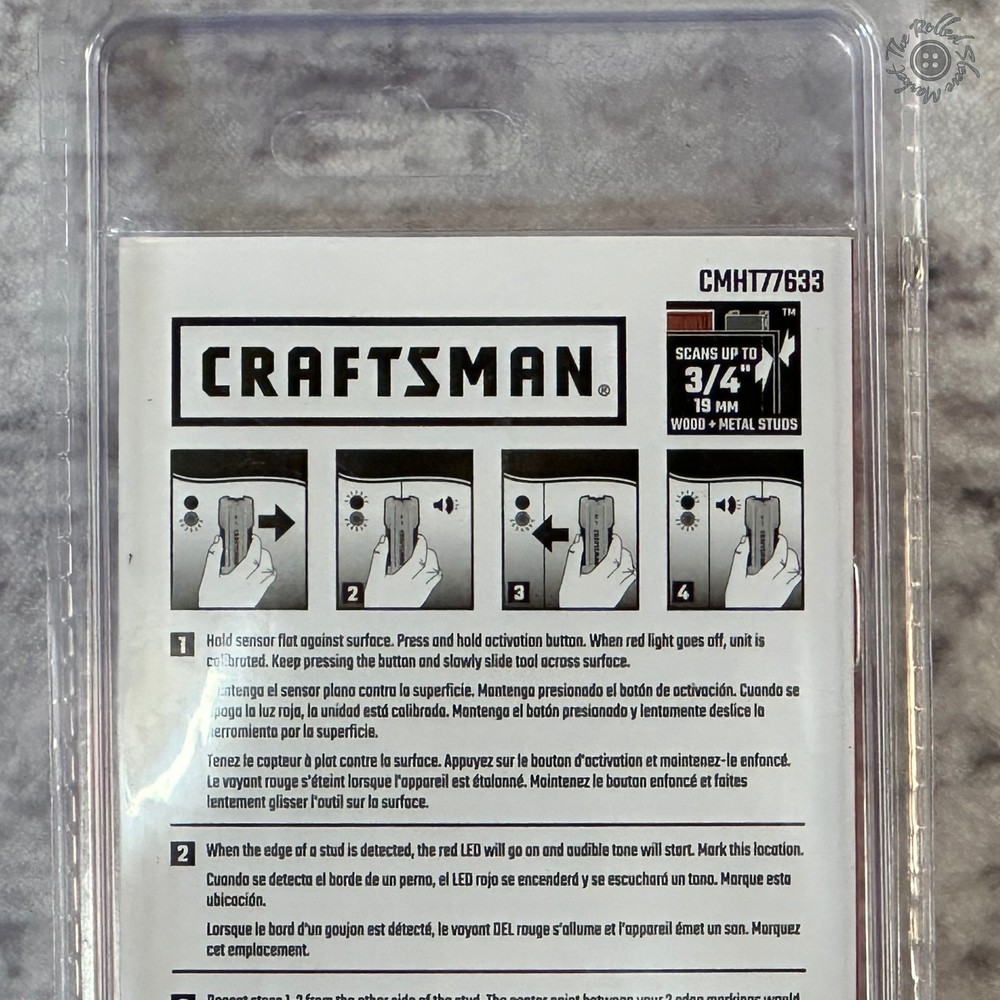 New & Sealed - Craftsman Stud Sensor Finder 3/4" Depth - CMHT77633